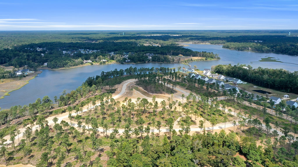 Aerial view of the Halcyon community in southern New Hanover County NC