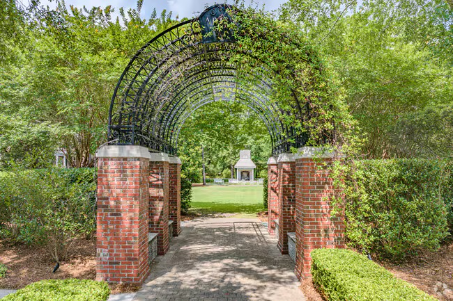 Scenic tree-lined avenue in the Autumn Hall community Wilmington North Carolina