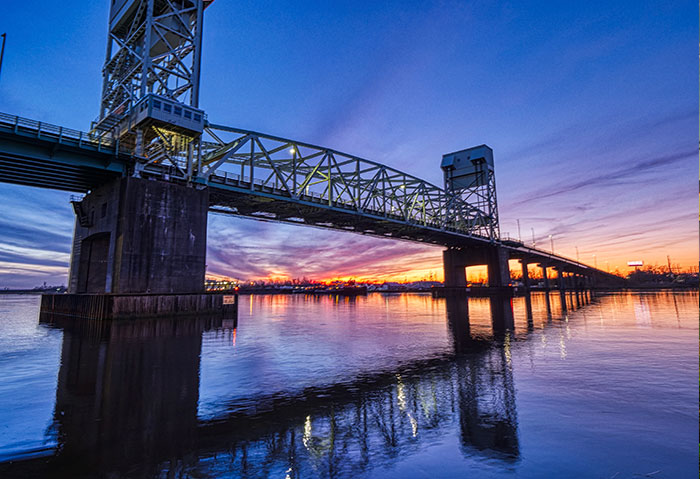 Walking trails through wooded areas at Brunswick Forest community in Leland NC
