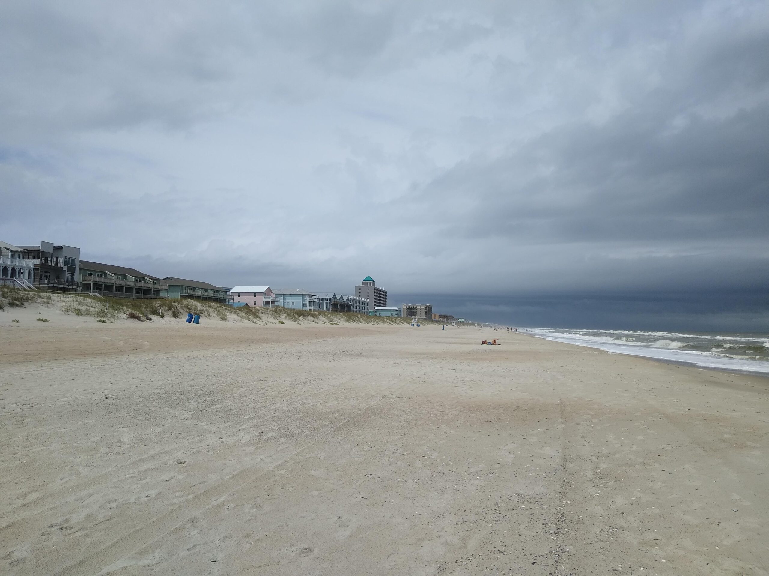 Aerial view of Carolina Beach North Carolina coastline