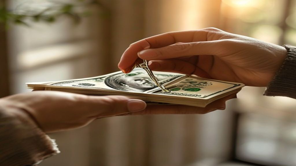 Hands exchanging house keys for cash representing a cash offer for home in Wilmington NC