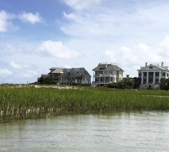 Luxury waterfront homes on Figure Eight Island NC