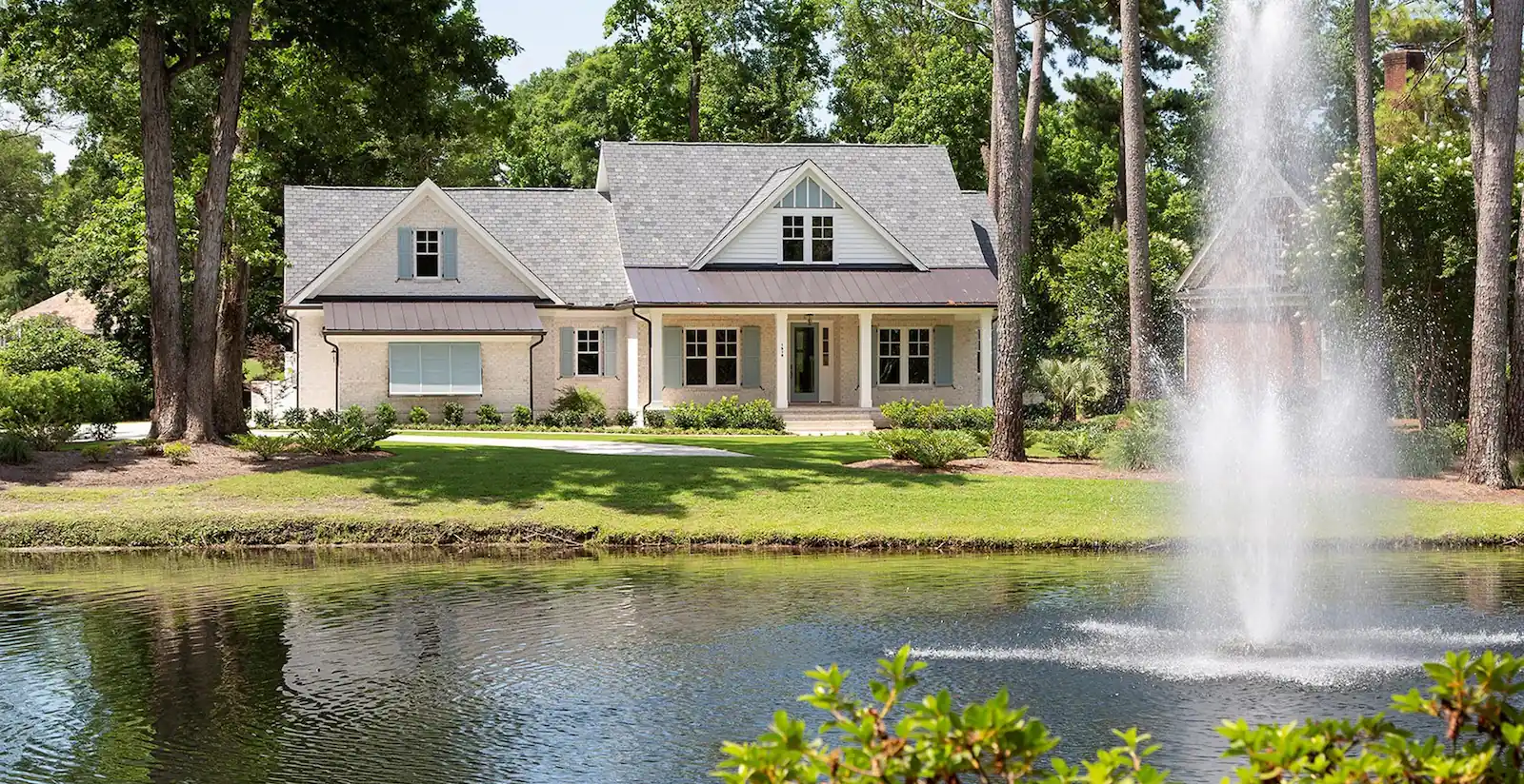 Aerial view of the gated Landfall community in Wilmington NC