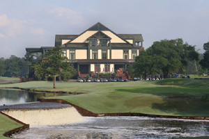 Home overlooking the course at River Landing, Wallace NC