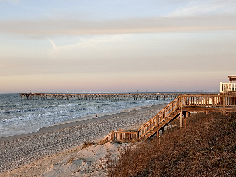 Surf City Pier on Topsail Island NC