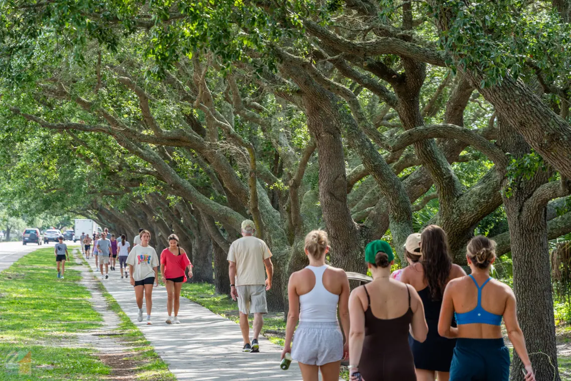 The Loop walking trail at Wrightsville Beach NC