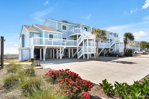 Coastal beach homes at Kure Beach, NC
