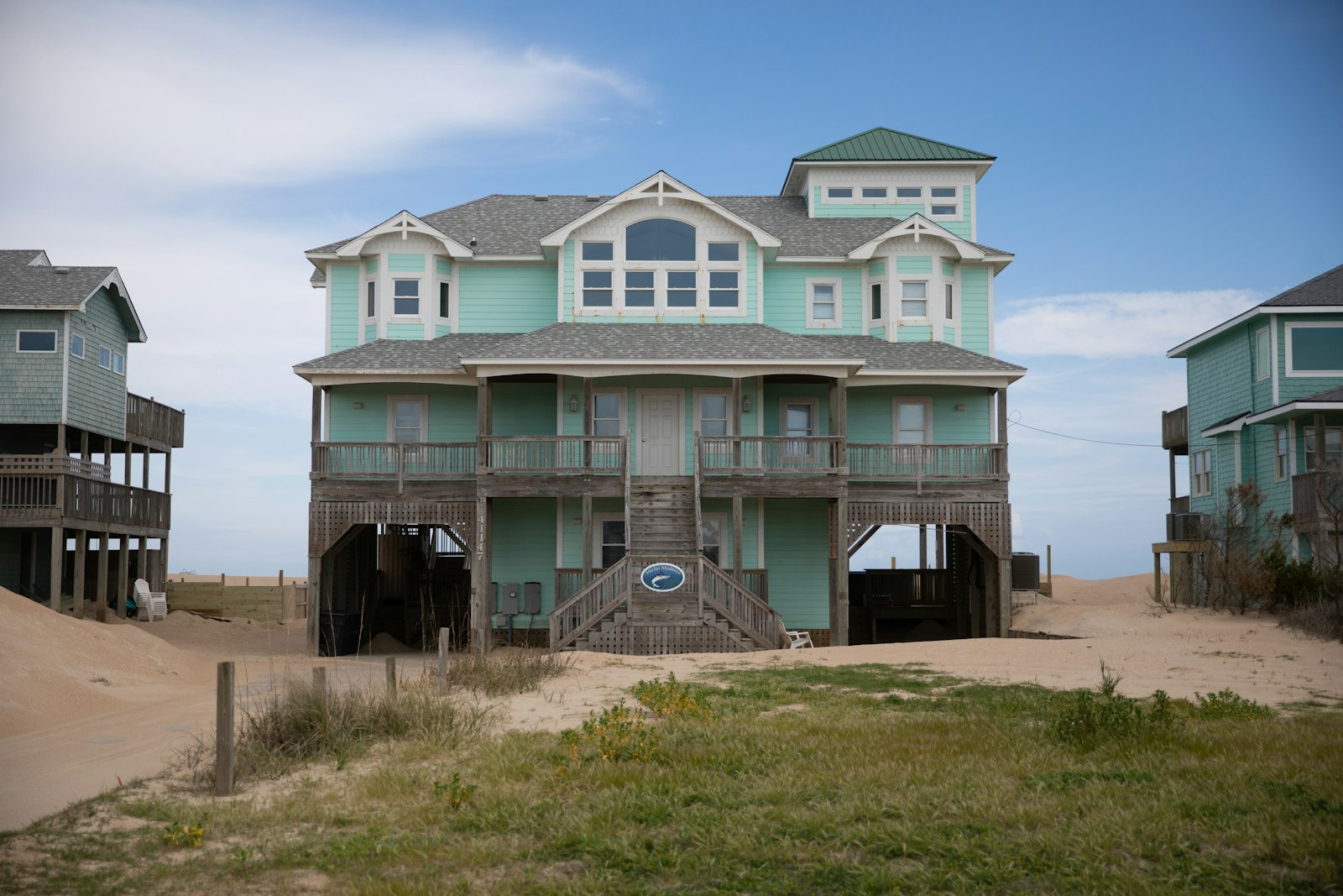 Raised beachfront home, Oak Island NC