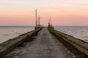 Oak Island pier and beach, Oak Island North Carolina