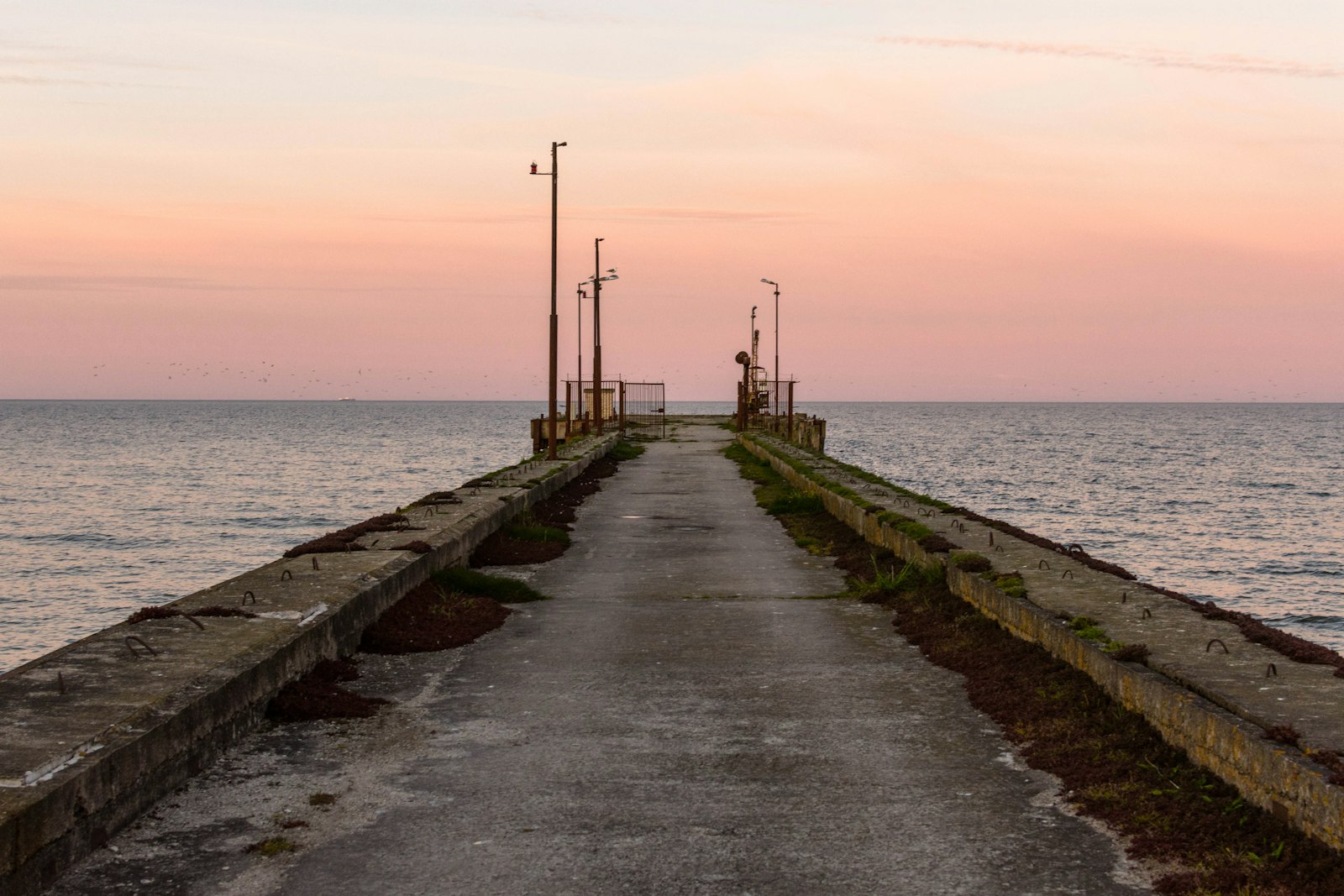 Fishing pier at sunset, Oak Island NC
