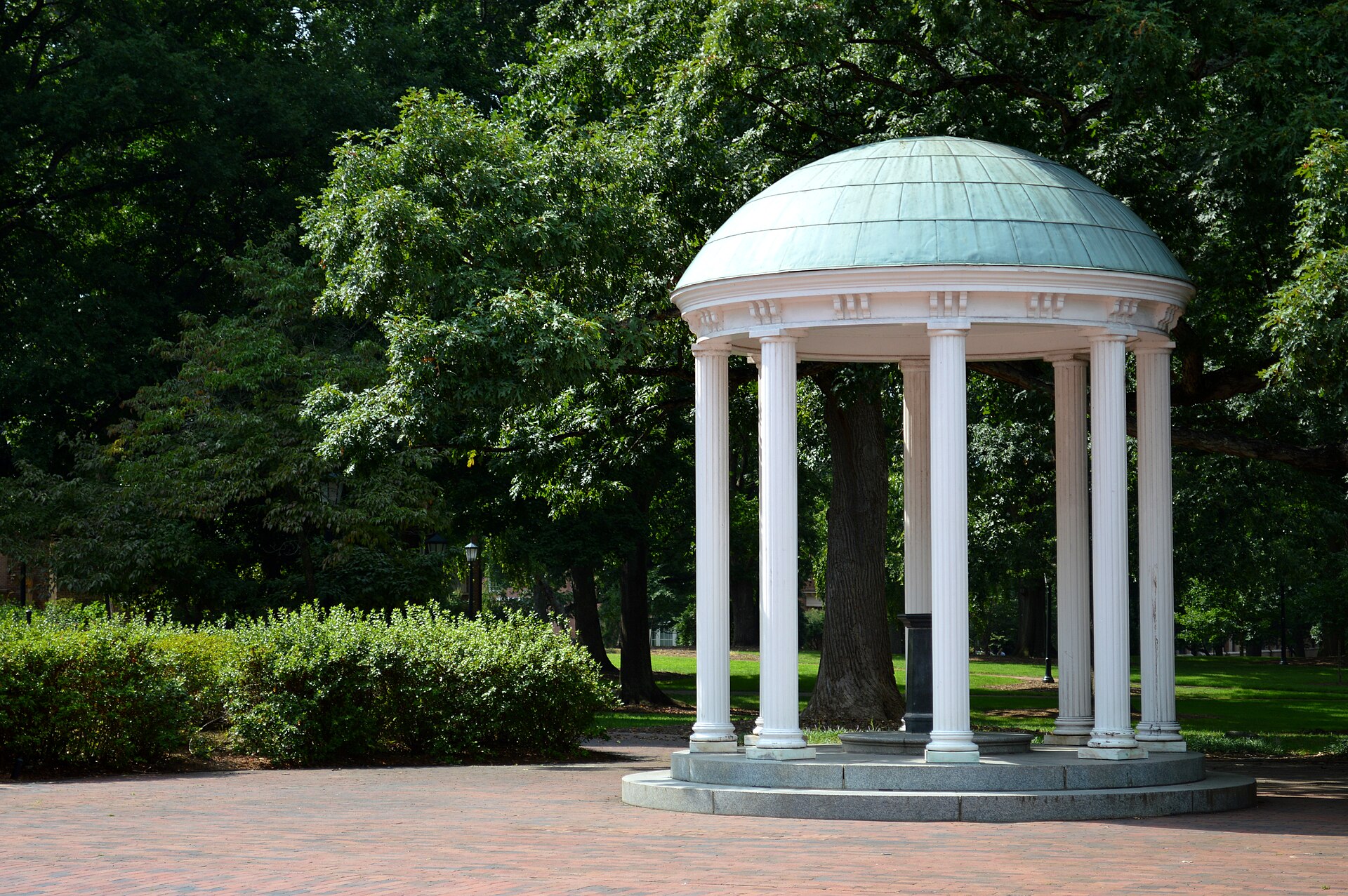 The Old Well and McCorkle Place on the UNC campus