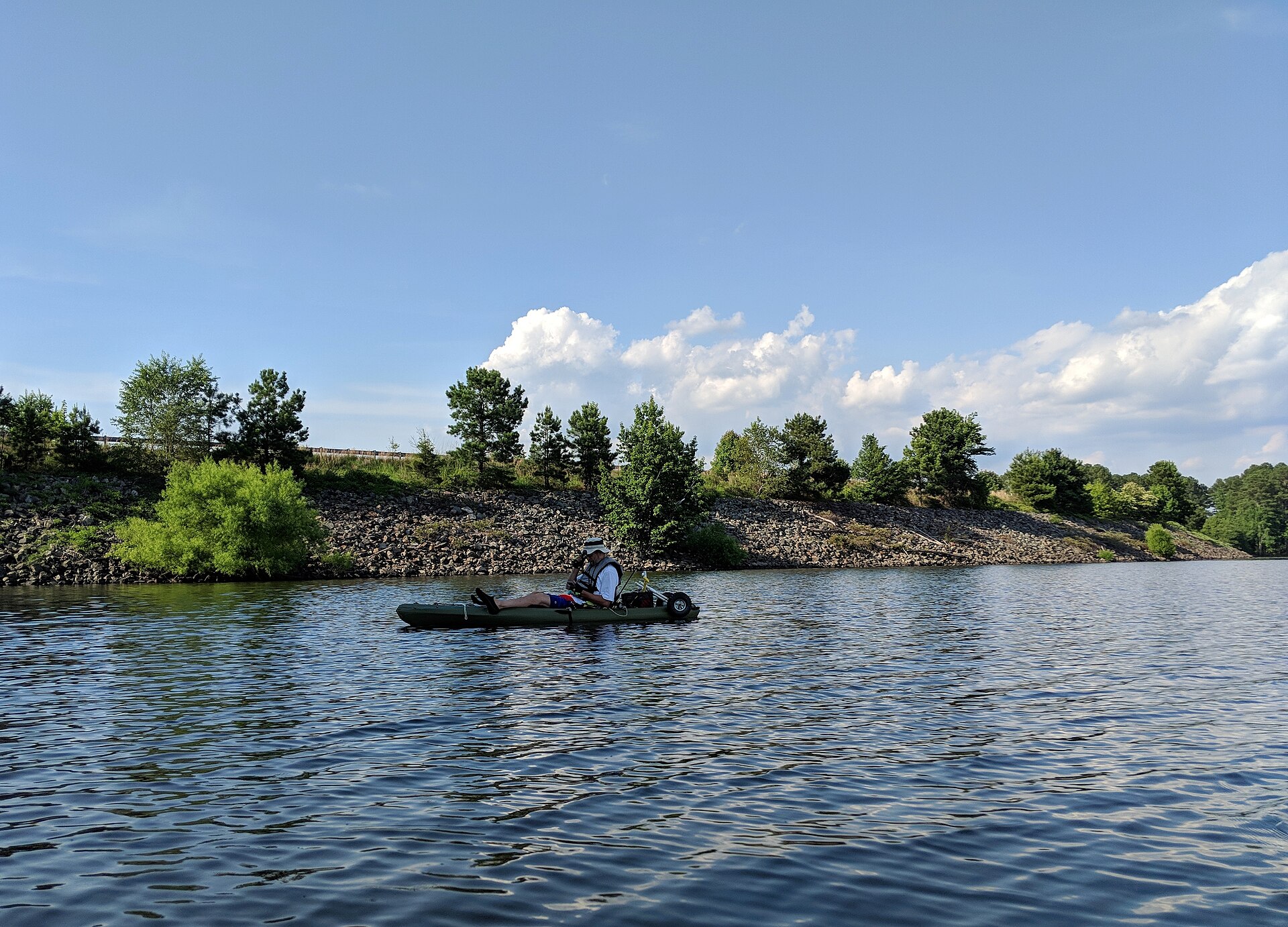 Kayaking at Jordan Lake, minutes from Chatham Park