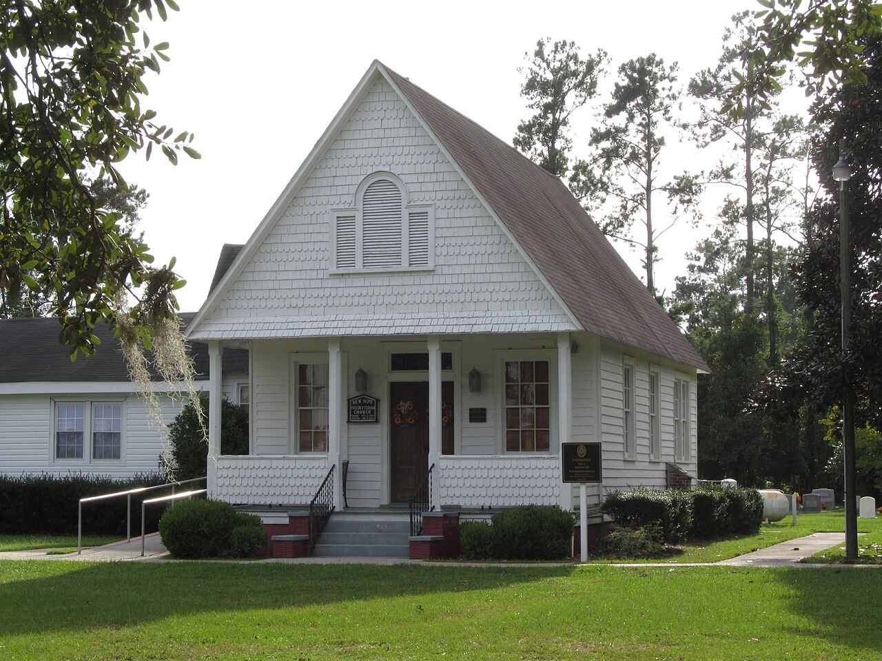 New Hope Presbyterian Church on Cherrytree Road NE in the Winnabow area of Brunswick County, North Carolina